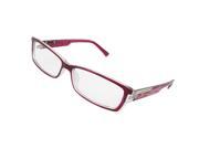 Unique Bargains Sangria Plastic Full Rim Lady Plain Glasses Spectacles