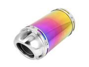 Colorful Stainless Steel 2.4 Inlet Exhaust Tip Muffler for Motorcycle