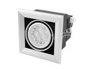 White 7 LED Down Light Recessed Square Ceiling Lamp AC 176 265V 7 Watt