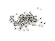 AC 250V 6.3A Quick Blow Acting Type Glass Tube Fuses 5mm x 20mm 50 Pcs