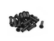 25pcs Rubber Strain Relief Cord Boot Protector 13mm 0.5 Inner Dia