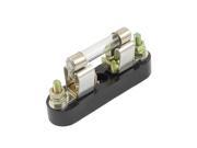 1A 250V Circuit Protection Boat Glass Fast Blow Tube Fuses 8 x 37mm w Base