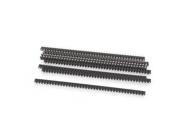 Unique Bargains 8Pcs 40Pin 2.54mm Pitch Single Row Straight Female Pin Header