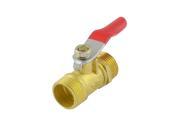 Unique Bargains Plastic Coated Lever 3 8 PT Equal Male Thread Brass Ball Valve Replacement