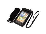 Unique Bargains Waterproof Case Dry Bag Skin Cover Saver Pouch Black for Cell Phone