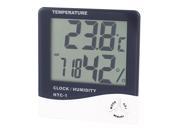Unique Bargains Max Min C F Temperature Humidity Meter LCD Digital Thermo Hygrometer HTC 1