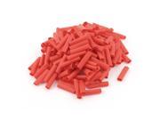 Unique Bargains 300pcs 6mm Ratio 2 1 Red Polyolefin Heat Shrink Tubing Tube Wire Wrap