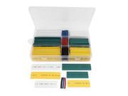 Unique Bargains 240 Pcs Six Colors Assorted Sizes Heat Shrinkable Tube Sleeving Wrap Wire Kit