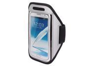 Sports Running Jogging Gym Armband Pouch Case Cover Holder Gray for Note 2 3