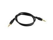 3.5mm Male to 3.5mm Male Plug Connector Audio Video Stereo Cable Cord 2Ft Black