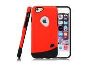 for Iphone 6 Case Combo Hybrid Shockproof Protective Hard Cover Red