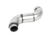 Unique Bargains Angle Cut Edge S Shape Outlet Exhaust Muffler Tip Silver Tone for Motorcycle