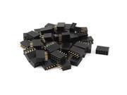 Unique Bargains 50Pcs 2.54mm Pitch 2 Row 10 Pin Female Straight Pin Header Connector Strip