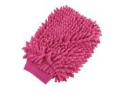 Cleaning Fuchsia Wash Mitten Glove w Elastic Caliber