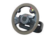 Universal Fit Car Automotive Steering Wheel Cover Faux Leather Gray