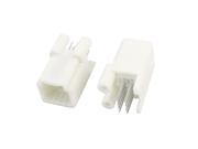 Unique Bargains 2pcs White Two Rows 8 Pins 2.54mm Pitch PCB Board Socket Headers