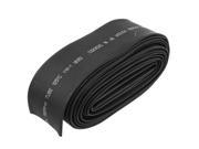 Black 35mm Dia Polyolefin Heat Shrink Tubing Wire Wrap Cable Sleeve 5.4M 18Ft