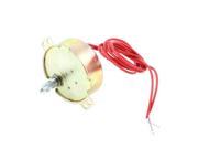 Round Two Wired Synchronous Motor Brass Tone 50 60Hz 4W AC 220V
