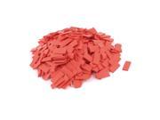 Unique Bargains 500pcs 8mm Ratio 2 1 Red Polyolefin Heat Shrink Tubing Cable Wire Wrap