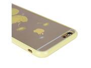 Luxury Transparent Case Cover Yellow for Apple iPhone 6