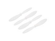 4pcs White Rotor Blades Propeller Props for Hubsan X4 H107C H107D RC Quadcopter