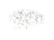 White 16mm Diameter Round Cable Nail Attached Circle Clips 250 Pieces