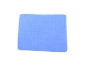Unique Bargains Glass Furniture Car Cleaning Blue Texture Faux Chamois Cham Towel in Box Polft