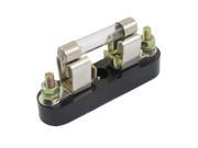 6A 250V Circuit Protection Boat Glass Fast Blow Tube Fuses 8 x 37mm w Base