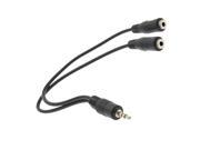Unique Bargains 2 in 1 3.5mm Stereo Jack Male to Female Andio Aux Cable