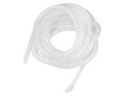 Unique Bargains White 16mm Outside Dia. 4.7M Polyethylene Spiral Cable Wire Wrap Tube