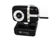 Unique Bargains Plastic Shell 3 LED Rotatable Clip on USB 2.0 Webcam PC Camera