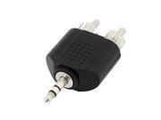 3.5mm 1 8 Audio Stereo Male to Dual RCA Male Splitter Adapter