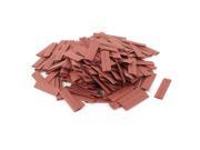Unique Bargains 250pcs 8mm Dia 50mm Long Polyolefin 2 1 Heat Shrink Tubing Wire Wrap Sleeve Red