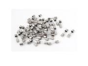 AC 250V 25A Fast Blow Acting Type Glass Tube Fuses 5mm x 20mm 50 Pcs