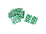 Unique Bargains 20Pcs 40mm x 26mm 2 Layer 0.5mm 1mm to 2.54mm Pitch DIP30 PCB Converter Adapter