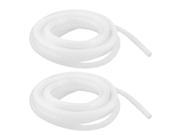 Unique Bargains 2Pcs 3.4M 12mm OD PE Polyethylene Spiral Cable Wire Wrap Tube White