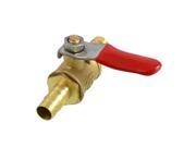 Unique Bargains 2 way Brass Tone Metal Rotating Lever Ball Valve Connector Asqto