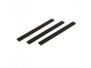 Unique Bargains 3Pcs Black 40 Pins 2.54mm Single Row Straight Male Pin Header Strip