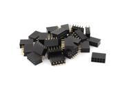 Unique Bargains 30Pcs 2.54mm Pitch 2 Row 10 Pin Female Straight Pin Header Connector Strip
