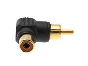Unique Bargains Stereo Connection Male to Female RCA Audio Plug Adapter