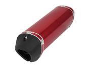 Red Metal 38mm Inlet Triangle Shaped Exhaust End Muffler for Motorcycle