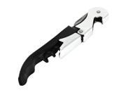 Unique Bargains Wedding Party Metal Beer Corkscrew Wine Bottle Opener Black