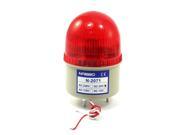 DC 24V Industrial Safety Signal Flashing Warning Light Red Pale Gray