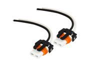 Unique Bargains Orange Black White Car Ceramic Heat Resistant 9005 Lamp Relay Socket 2 Pcs