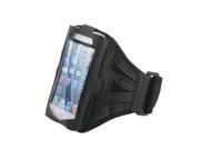 Unique Bargains Premium Black Running Sports Gym Mesh Armband Case Cover for Apple iPhone 5 5G