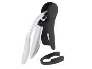 Unique Bargains Foil Cutter Goose Head Wine Liquor Bottle Opener Corkscrew Tool Set Black