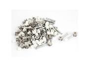 50 Sets Furniture Connectors Cam Fittings W Dowels W Pre-inserted Nuts