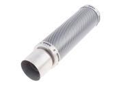 30mm Inlet Dia Carbon Fiber Pattern Round Tip Motorcycle Exhaust Pipe Muffler