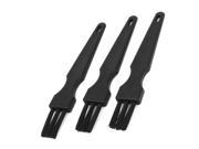 Unique Bargains 3PCS Anti Static ESD Dust Cleaning Brush Black for PCB Motherboards Fans