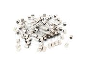 250V 6A Fast Quick Blow Low Breaking Glass Tube Fuses 6mm x 30mm 50 Pcs